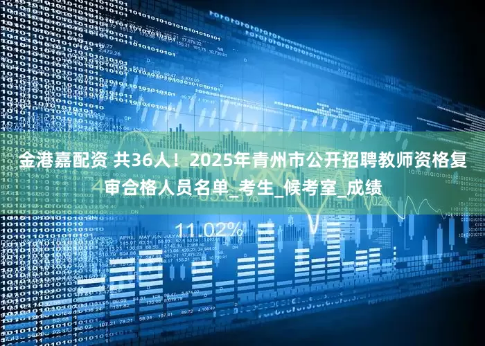金港嘉配资 共36人！2025年青州市公开招聘教师资格复审合格人员名单_考生_候考室_成绩