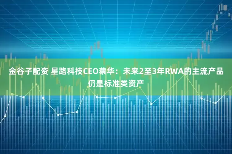 金谷子配资 星路科技CEO蔡华：未来2至3年RWA的主流产品仍是标准类资产